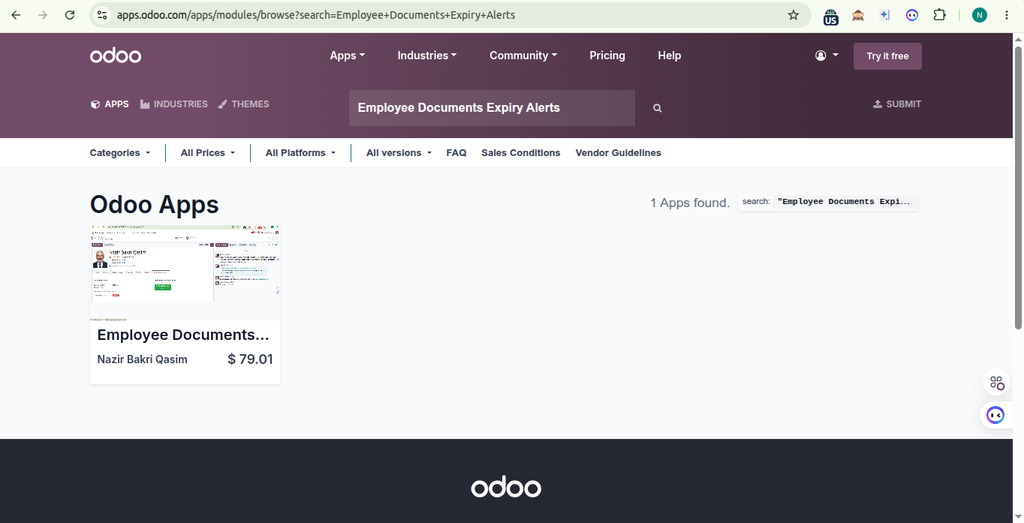 Employee Documents Expiry Alerts Module for Odoo