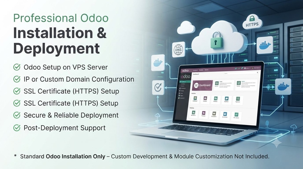 I will set up and deploy odoo erp for seamless business management