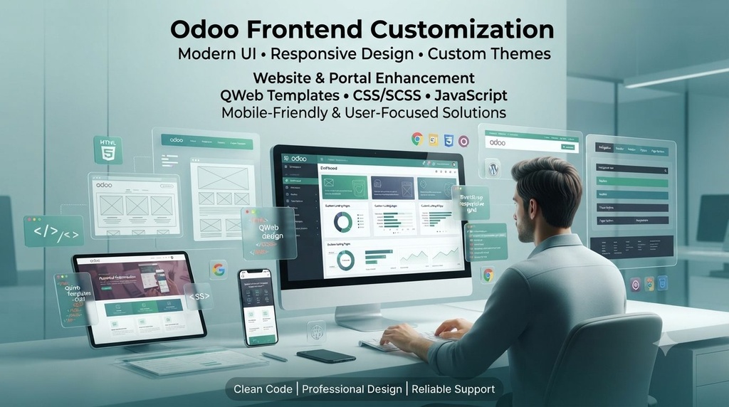 I will do Odoo frontend customization