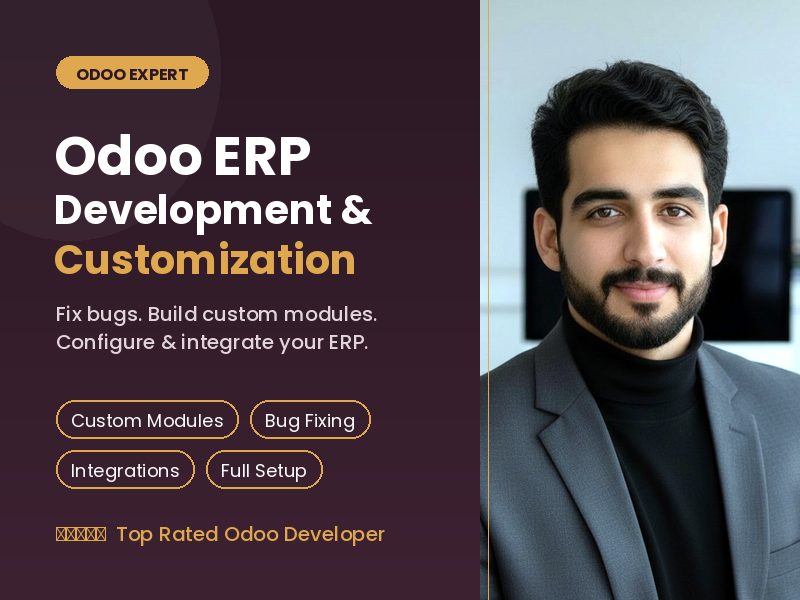 I will fix, configure and customize your Odoo modules, Integrate Odoo ERP solutions