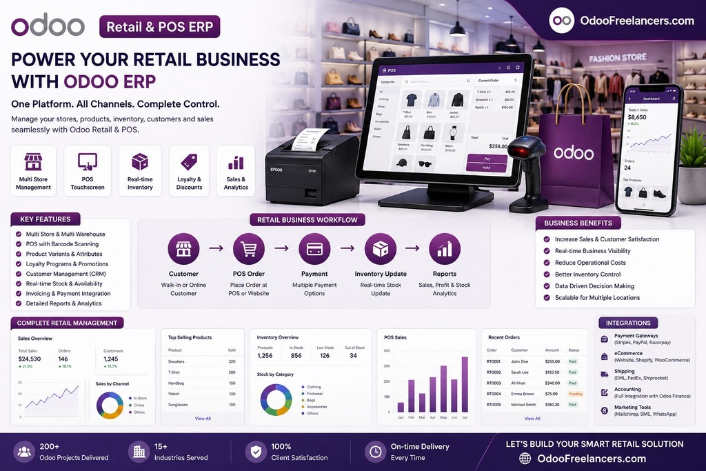 I will implement, customize and support your Odoo ERP
