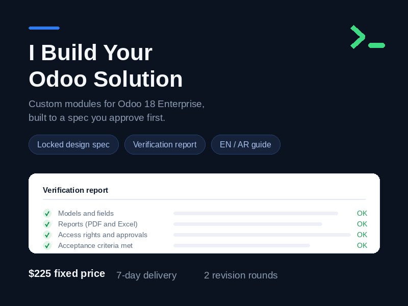 I Build your Odoo Solution