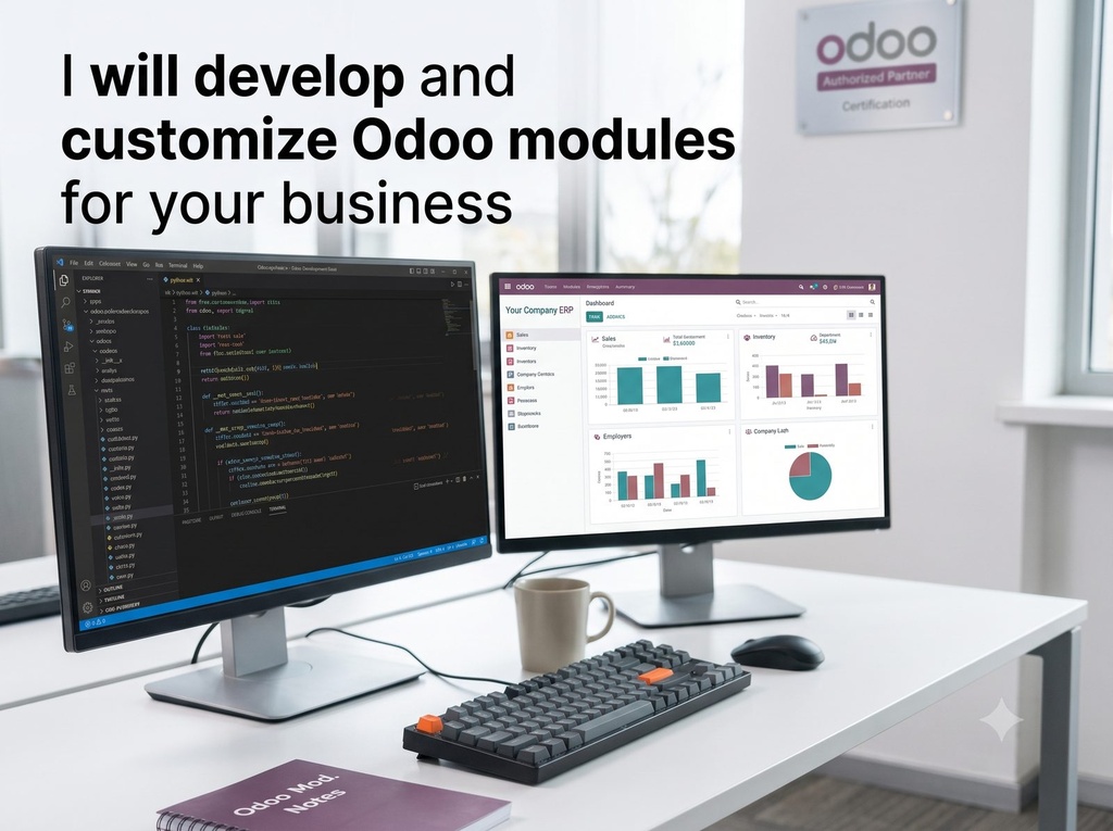 I will develop and customize Odoo modules for your business