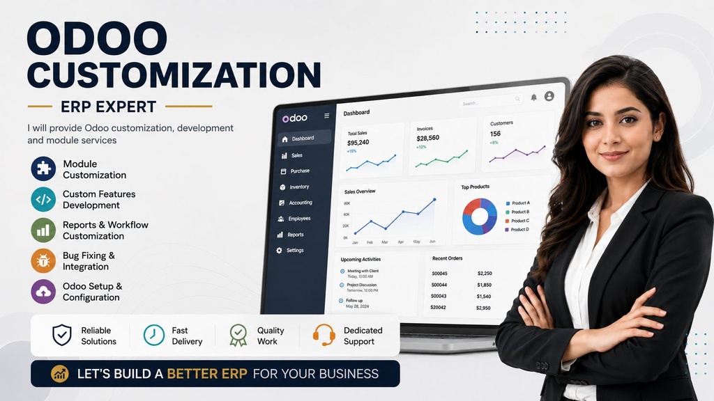 I will provide odoo customization, development and module services