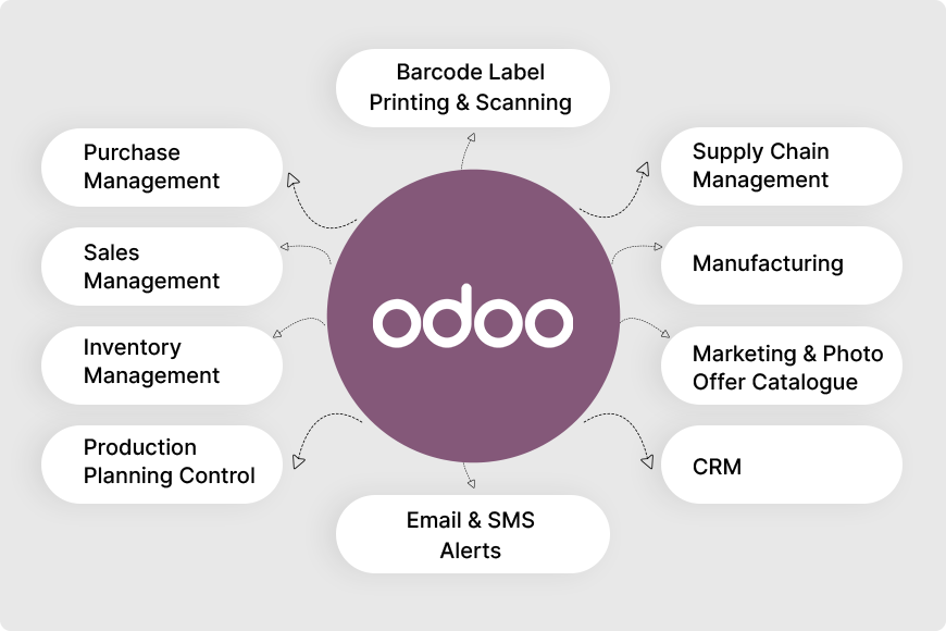 End to End Odoo ERP implementation (All Modules)