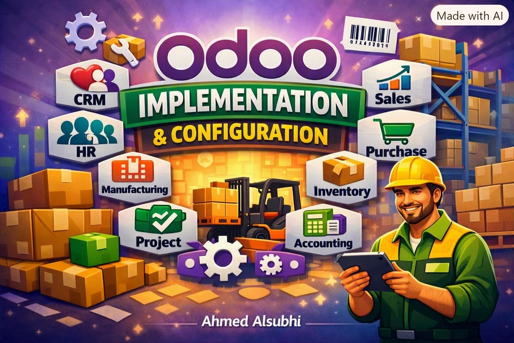 I will configure Odoo 19 ERP modules for your business