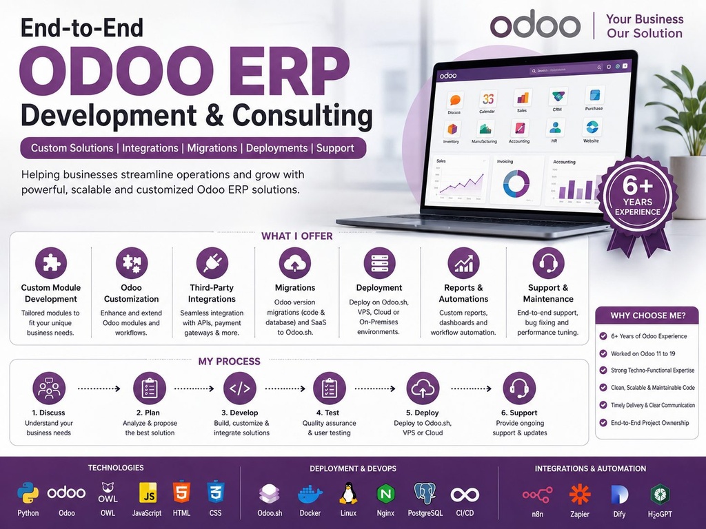 Odoo Techno-Functional Consultant & Developer