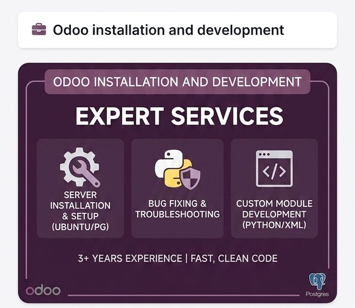 Odoo installation and development
