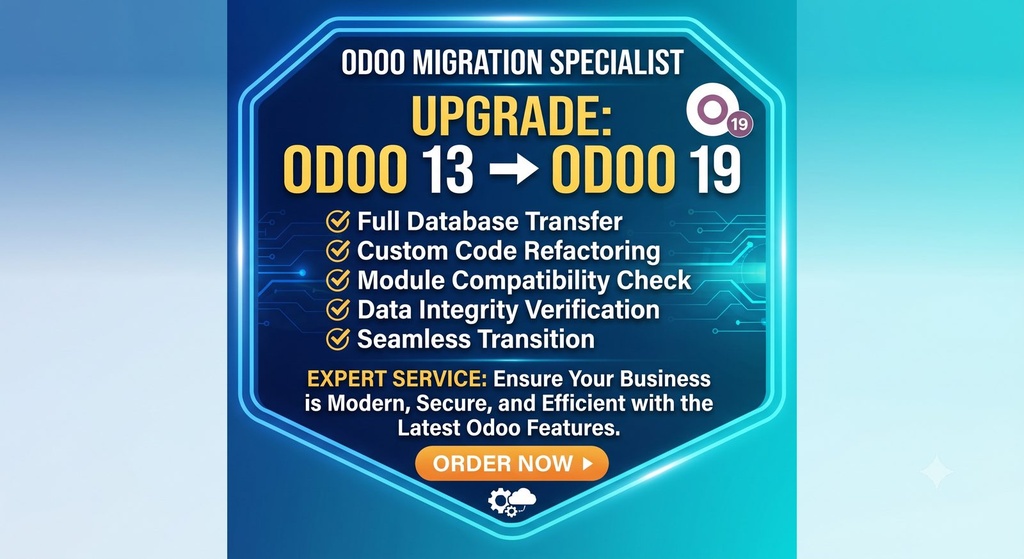 I can Migrate Odoo 13 to Odoo19 databae and code