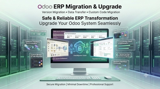 I will migrate Odoo ERP including custom modules and database