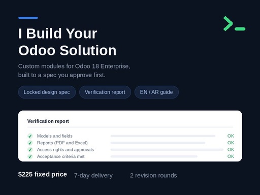 I Build your Odoo Solution