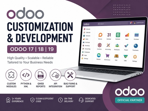 I will customize everything in odoo..