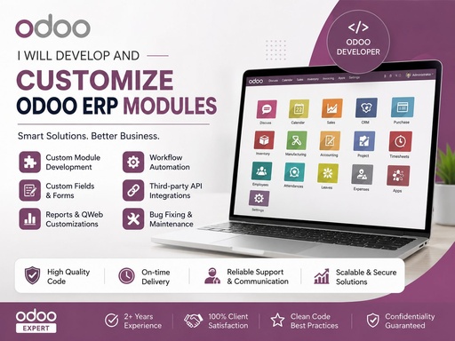 I Will Develop and Customize Odoo ERP Modules